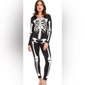 NWOT Tipsy Elves Skeleton Bodysuit Costume
